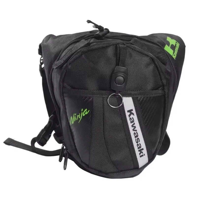 Kawasaki Multifunction Motorcycle Drop Leg Bag Oxford Motorcycle Bag Outdoor Men Casual Waist Bag Fanny Pack Moto & Biker Bags 2