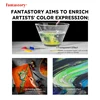 Fantastory 28 Classic Colors Acrylic Paint Set, Professional Craft Paint With 12 Brushes, Suitable for Wood/ Stons/ Model/ Rock 5