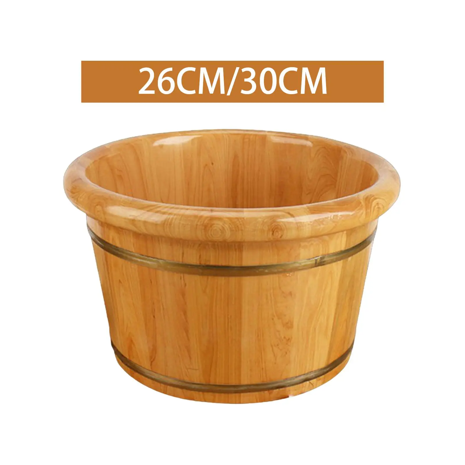 Foot Bath Barrel Wooden Foot Basin Sauna Foot Tub Thick Barrel Foot Baths Wood Foot Tub for Women Men Soaking Feet Home Bathroom
