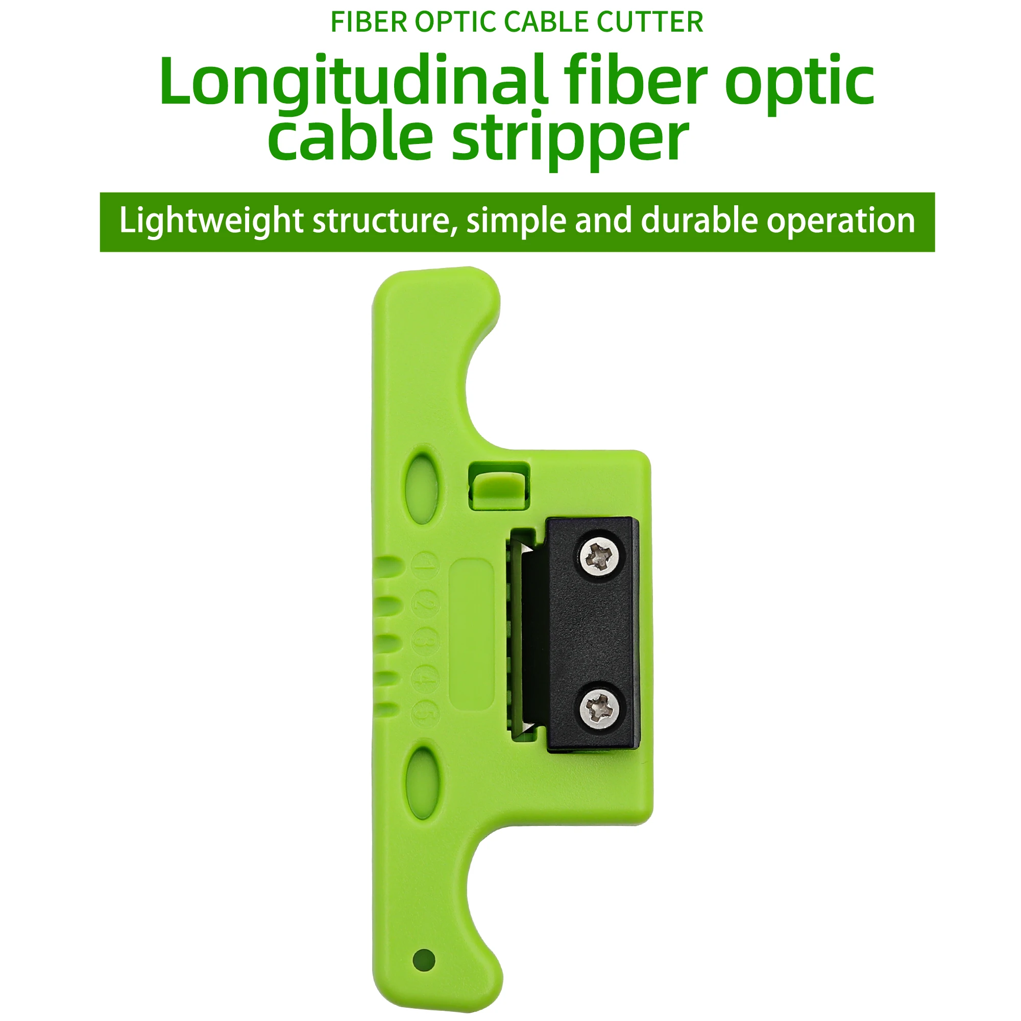 

Средство для зачистки оптических волокон FTTH 1,9-3 мм, устройство для свободного зачистки буферной трубки (зеленое)