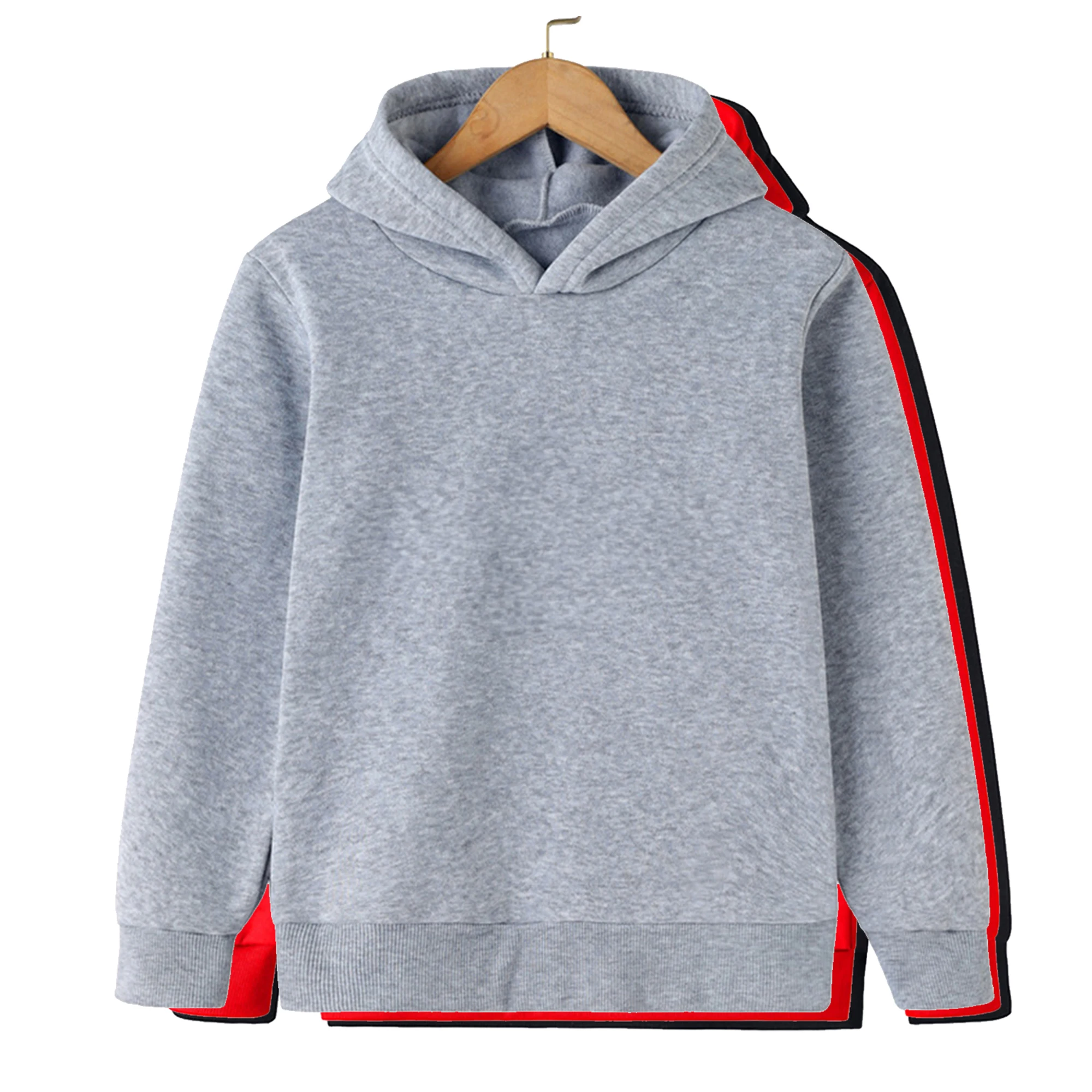 Child Sweatshirt Black Kids Clothes Girl Solid Color Long Sleeve Birthday Sweatshirts Hoodies for Boys Coat Top Girly Clothes 3