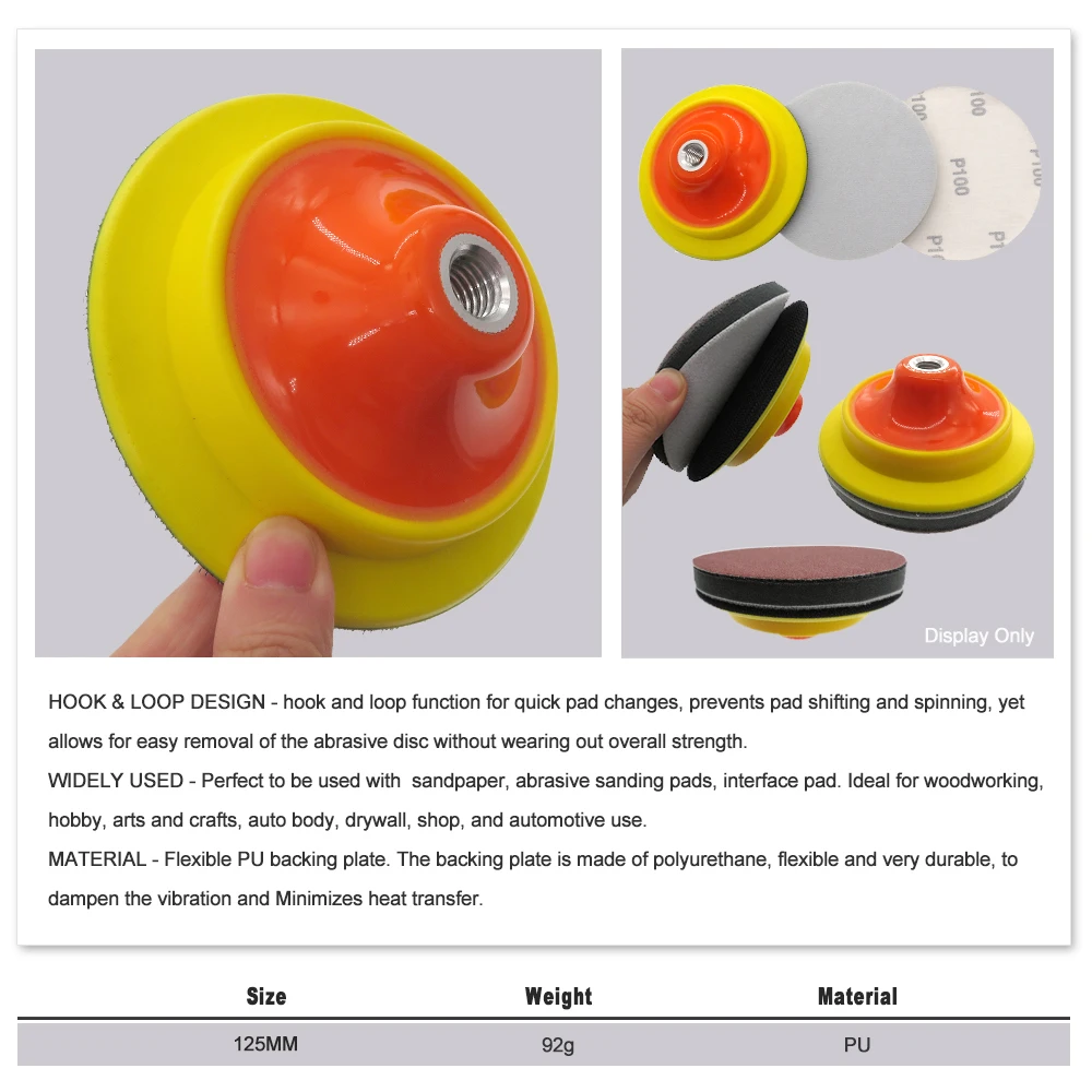 1pcs Rotary Backing Pad For Rotary Polisher Sander