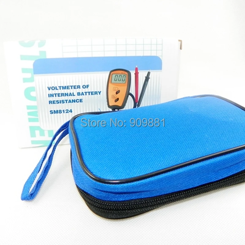 SM8124 Internal Battery Resistance Impedance Meter Battery Resistance Voltmeter 100V Tester Low Voltage prompt