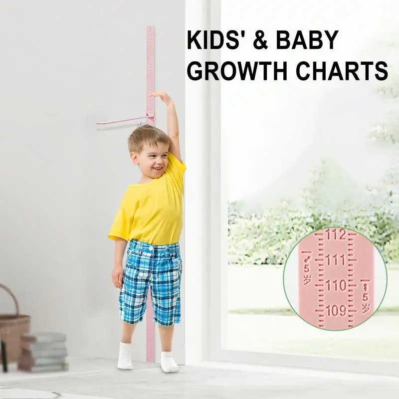Children Height Ruler Kids Growth Chart Ruler 3D Removable And Reusable Kids Height Measurement For Living Rooms Bedrooms