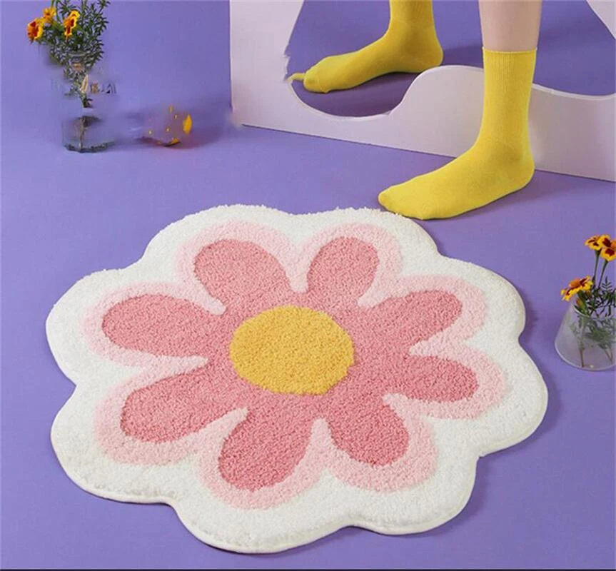 100*100cm Large Round Tufting Rug Floormat Soft Plush Tuftted Carpet