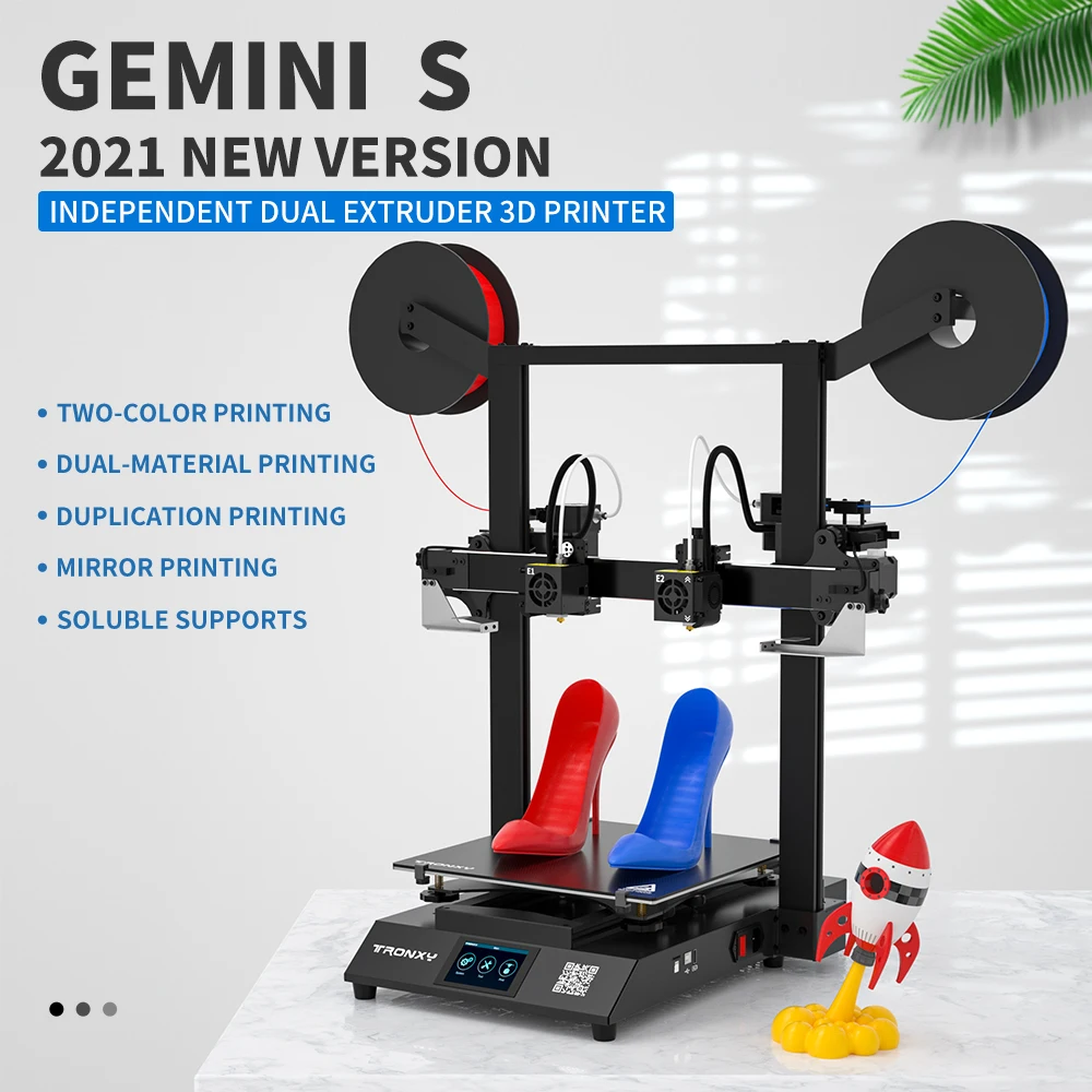 Tronxy Gemini S 3D Printer Kit With Independent Dual Extruder