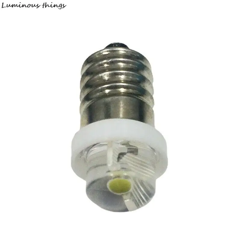 1PC 3/4.5/6V 0.5W Torch Bulb 6000K White LED E10 Socket Replacement Bulb for Torch LED torch led bulb