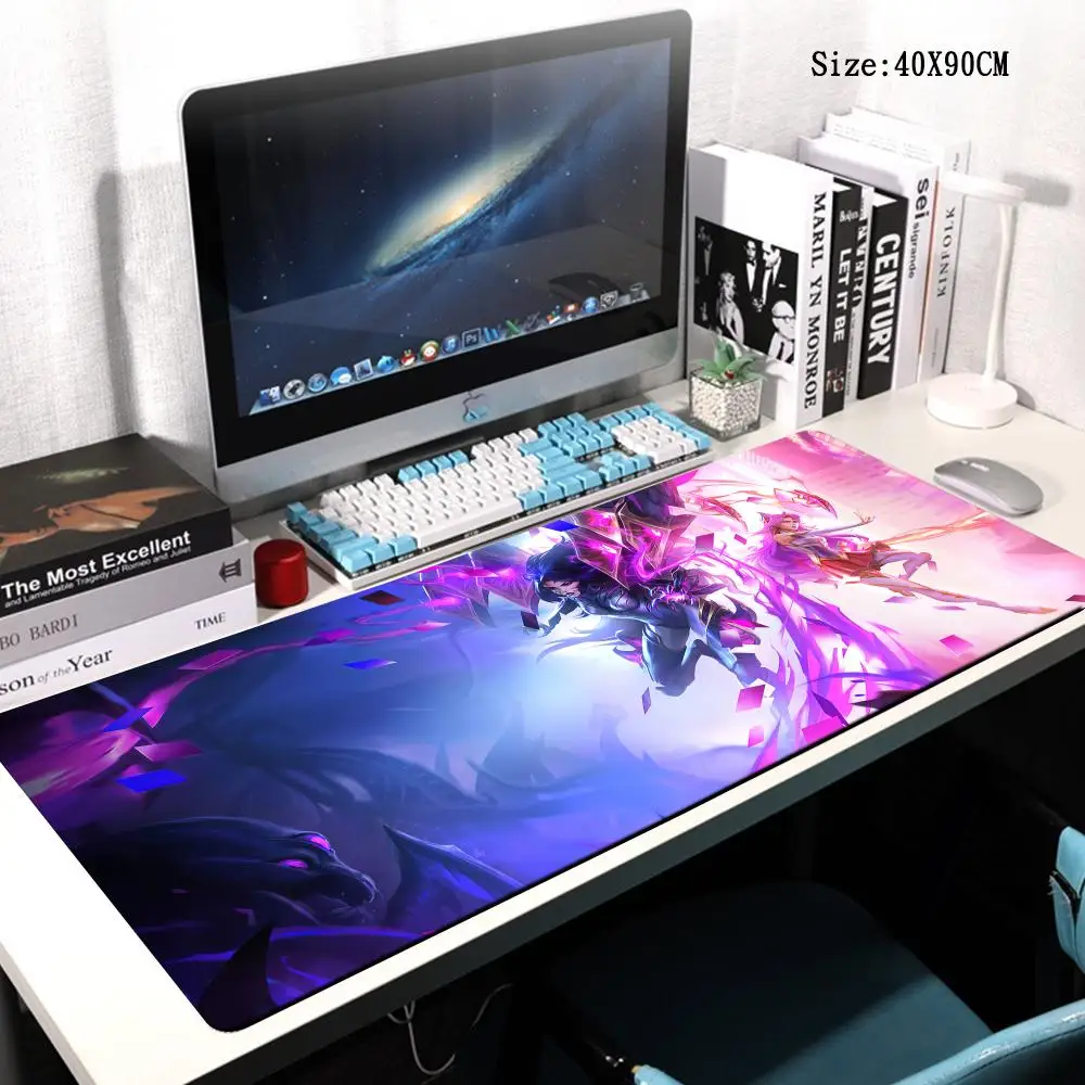 

League of Legends Kaisa Large Mouse Pad Gamer Computer Pc Keyboard Table Desk Mat Gaming Room Accessories Anime Mousepad Carpet