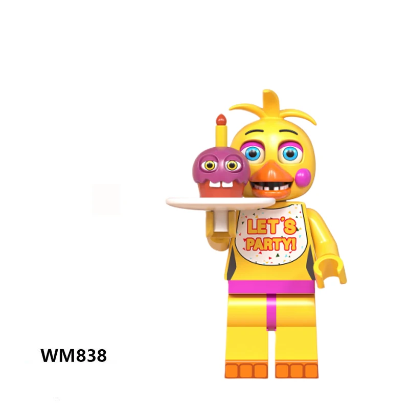 Set of 8 Five Nights At Freddy's Action Figure Toys - DIY Game Ornaments for Children's Birthday Gifts