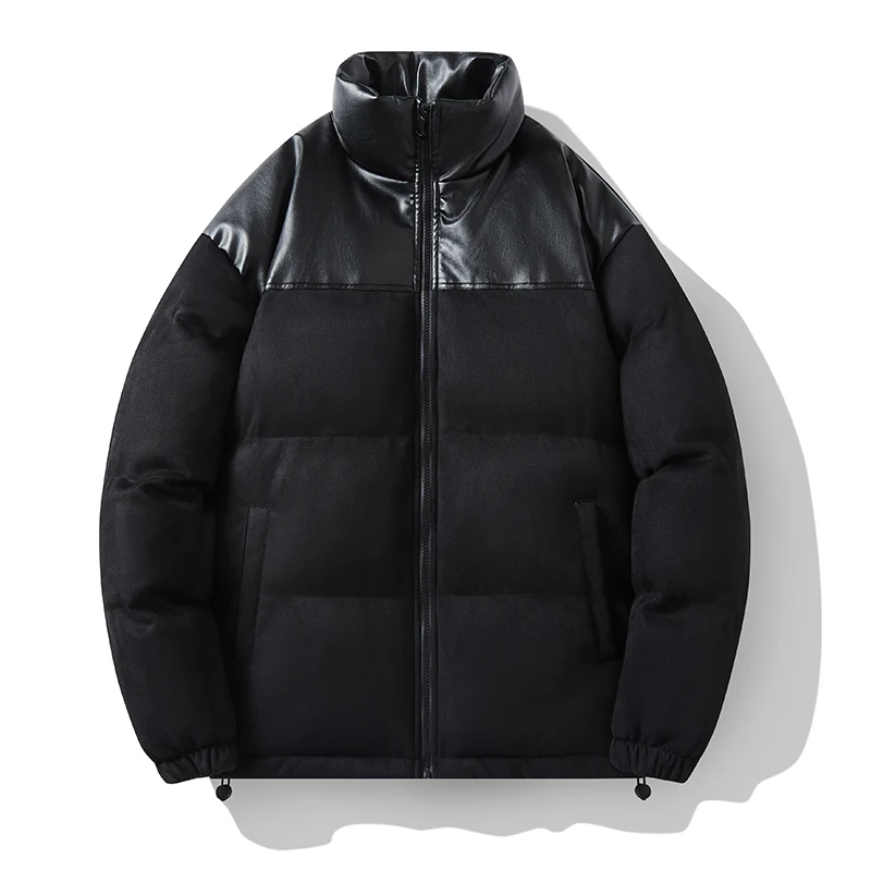 Men Cotton Padded Jackets Men Fashion Brand Clothing Trends New Puffer Jacket Men Autumn Winter Stand Collar Windproof Parka