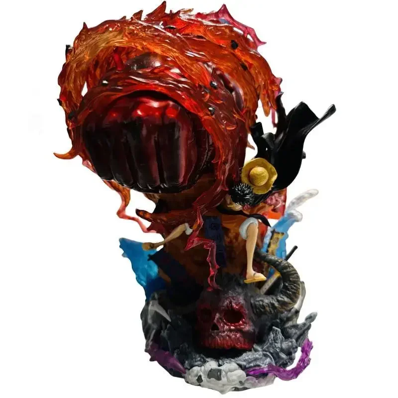 ONE PIECE MONKEY D Luffy Gear 3 PVC Figure Nika Luffy 25cm Statue Model