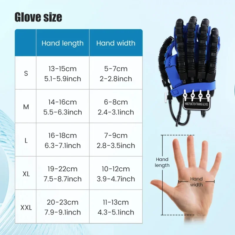 New Portable rehabilitation robot Gloves Stroke Hemiplegia Cerebral Infarction Trainer Finger Exerciser Hand Function Repair
