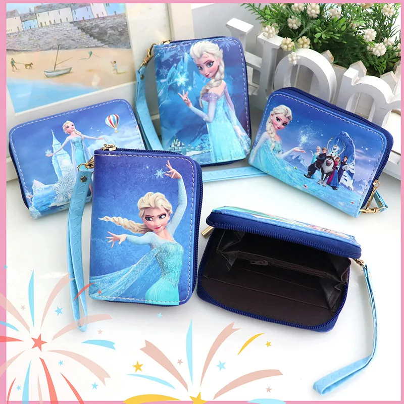 Kawaii Disney Frozen Elsa Meisjes Portemonnee Cartoon Disney Prinses Anna Anime Vrouw Portemonnee Opbergtas Kids Speelgoed Christmars Geschenken
