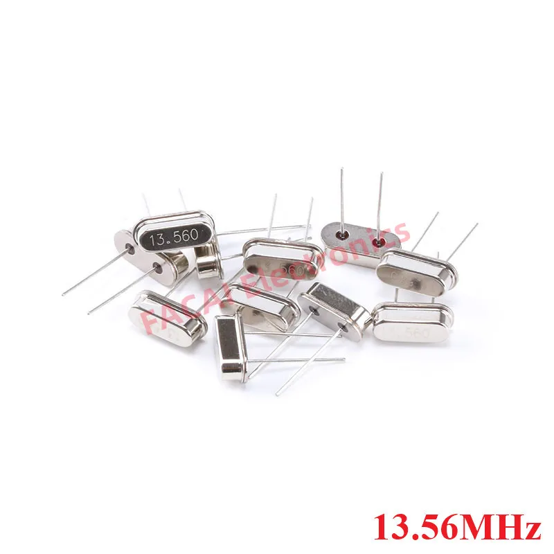 10pcs 13.56MHz Resonator Crystal Oscillator Passive Quartz HC-49S Through Holes 13.56 13.560 MHz 13.56M Hz New DIY Kit Parts