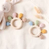 1pc Silicone Teether Baby 0 12 Months Teething Toys Teether Ring Silicone Baby Teether Toys for Toddler BPA Free Baby Toys Gifts 5