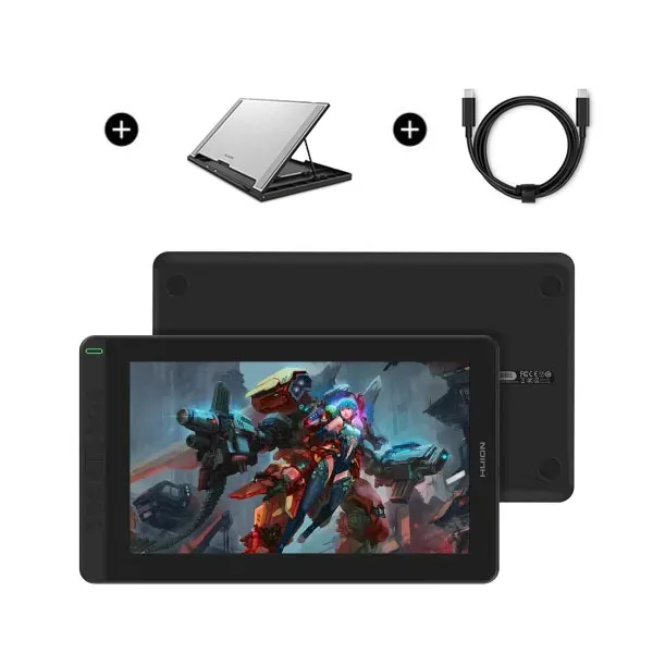 HUION Kamvas 13 ブラック グラフィック描画タブレット モニター