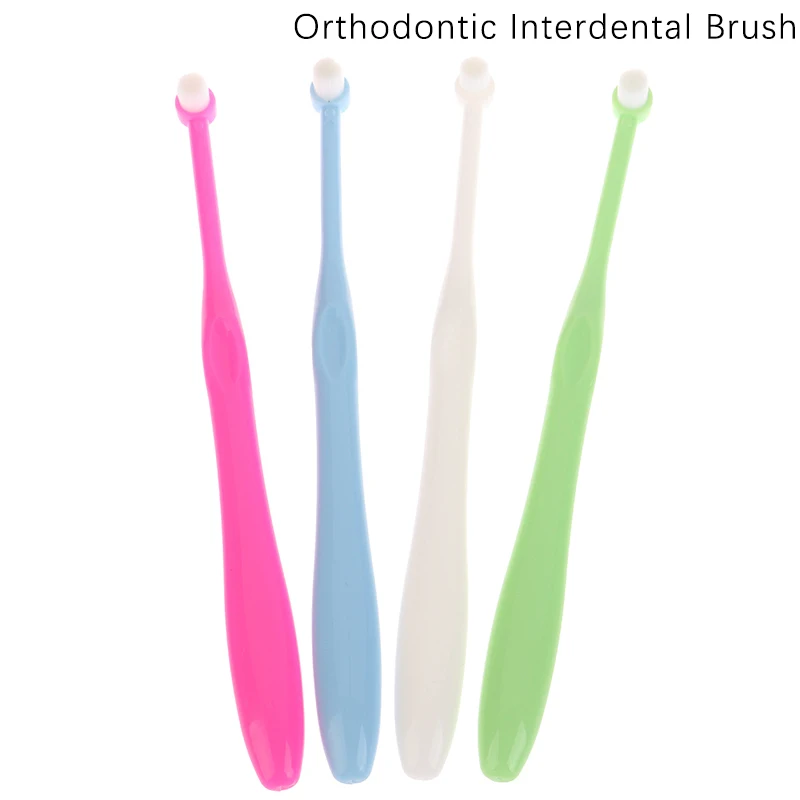 

Orthodontic Interdental Brush Single-Beam Soft Teeth Cleaning Toothbrush Small Head Soft Hair Implant Adult Oral Care Tool