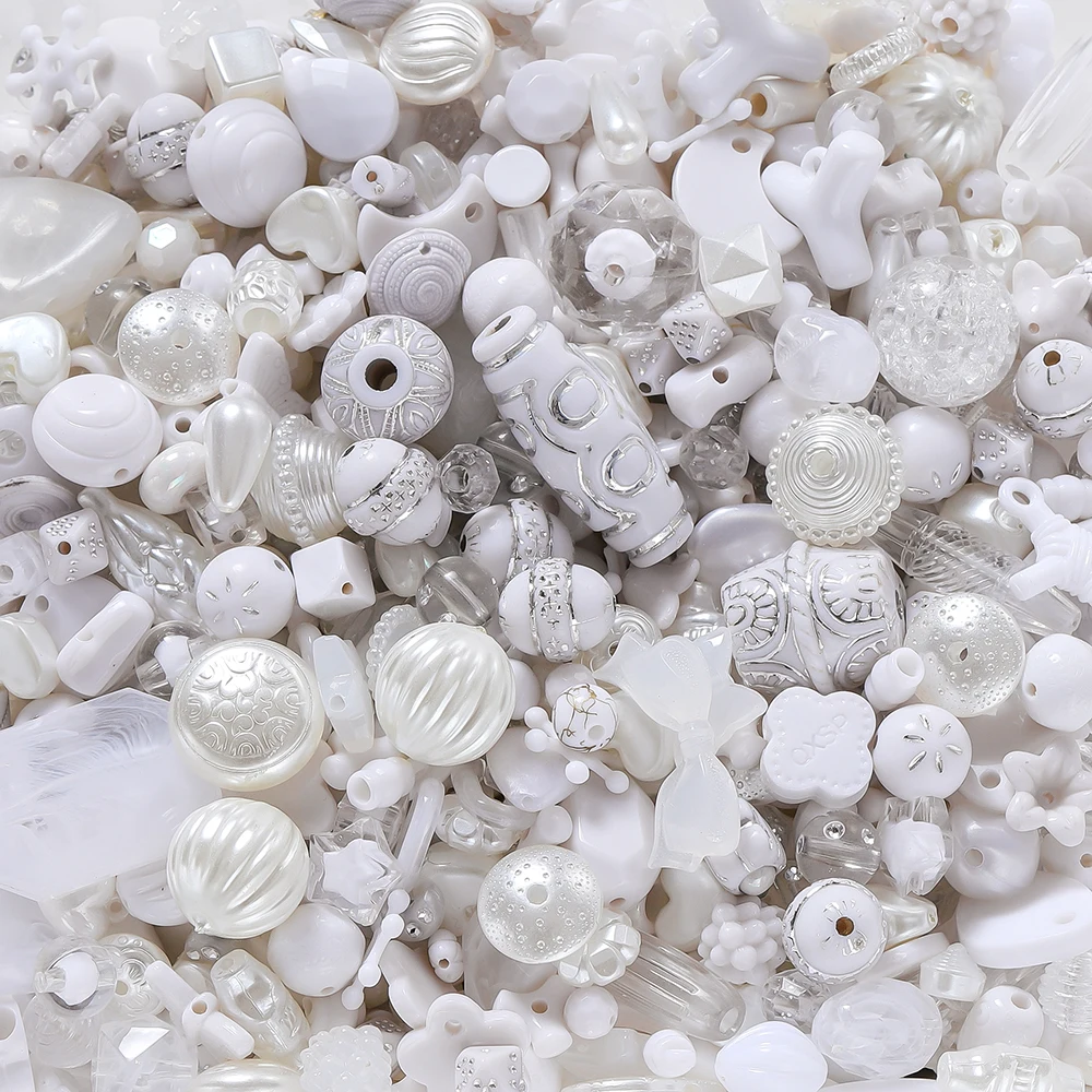 Acrylic spacer beads 20g/Lot mixed shape loose for DIY handmade bracelet necklace jewelry making accessories supplies