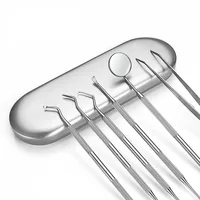 304 Stainless Steel Dental Tools Mouth Mirror Probe Tartar Protector Tartar Tools Dentist Tool Set Decalcification 1