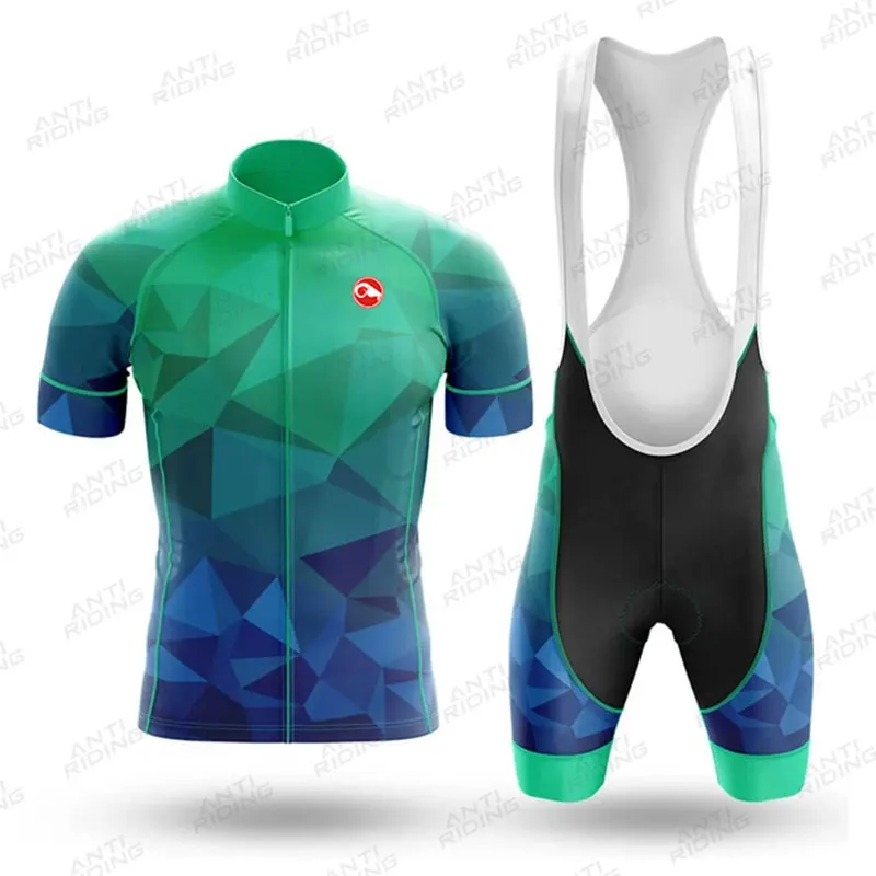 

2022 Road Bike Jersey Set Men's Cycling Clothing Summer MTB Team Clothes Short Sleeve Uniform Triathlon Skinsuit Ropa De Hombre