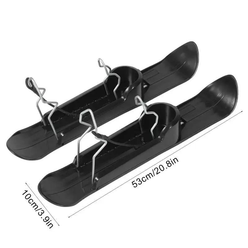 Balance Cycling Snow Ski Set Cycling Sled Kit Lightweight Skis Stand Parking Rack For Skateboard Parks Golf Carts