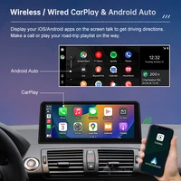 Беспроводной автомобильный мультимедийный дисплей CarPlay Android Auto для BMW серии 1 E81 E82 E87 E88 CCC/CIC, автомобильный радиоприемник с сенсорным экраном — изображение 4