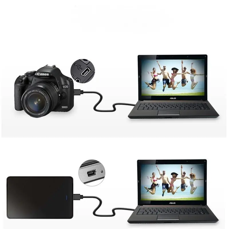 미니 USB 5핀 V3 데이터 충전 케이블 5P-USB T자형 디지털 카메라 라인 USB 공용-5P 공용 데이터 케이블 (MP3용)