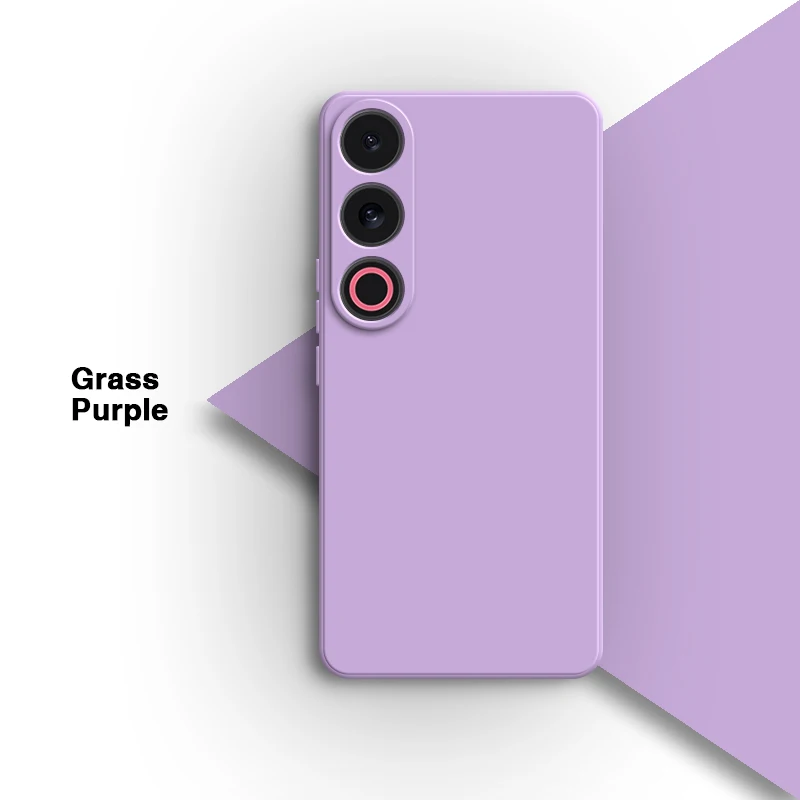 Solid Color Liquid Silicone Shockproof Phone Case - Soft Original Back Cover