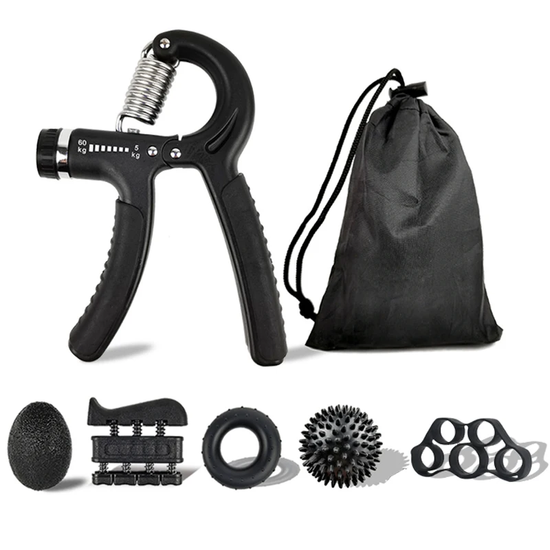 Adjustable Finger And Forearm Strengthening Kit - Improve Grip Strength And Flexibility With Resistance Hand Grippers