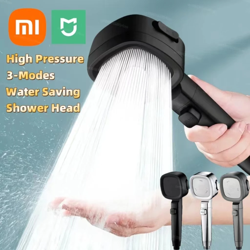Xiaomi Mijia 3-Modes Shower Head High Pressure Water Saving Shower Heads Adjustable Water Massage Sprayer Bathroom Accessories shower head