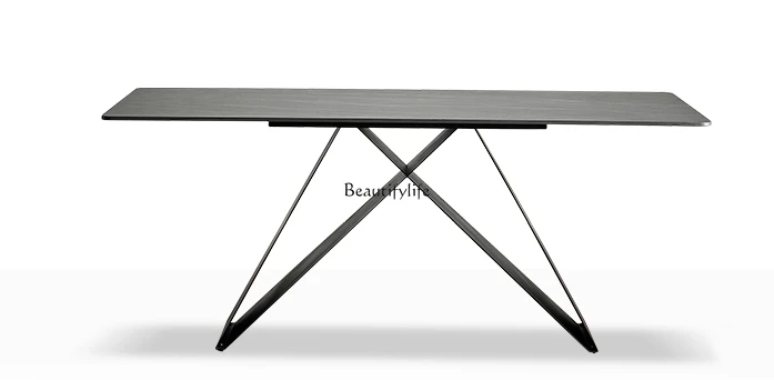 

Modern Simple Small Apartment Home Dining Table Rectangular Dining Table