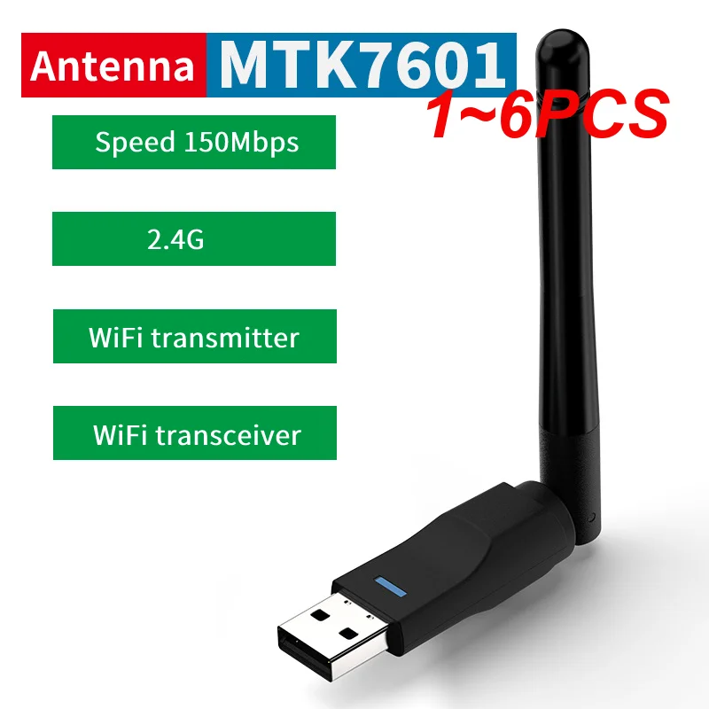 

1 ~ 6 шт. 150 Мбит/с USB Wifi адаптер Ethernet USB WiFi приемник для DVB TTop Box высокая скорость для Freesat V7S V8 Super Tv Box