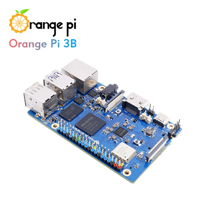 Orange Pi 3B 2GB Ram LPDDR4 Rockchip RK3566 Mini PC WiFi5 + BT5.0 BLE M2 SSD Single Board Computer Orangepi3B Development Board