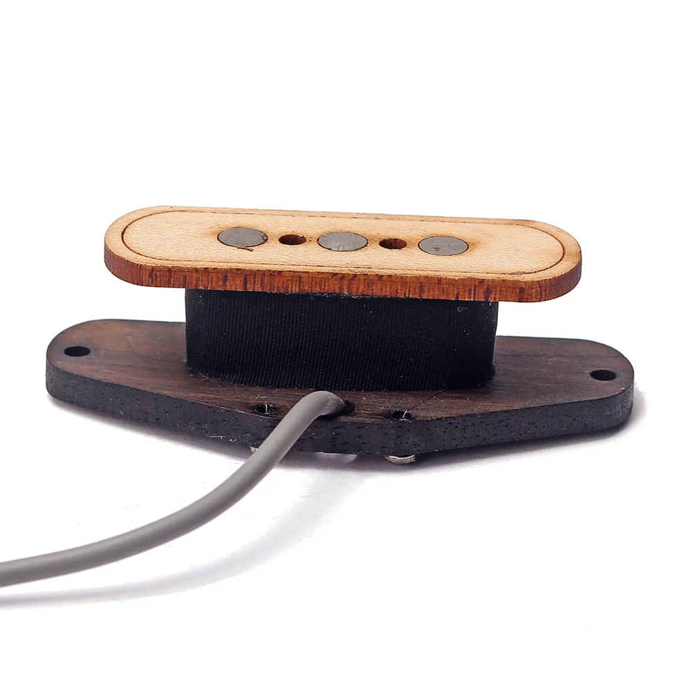 

Maple Wood Three-string 3-Pole Box Soundhole Guitar Pickup Replace Music Accessories GMB501 Light Brown