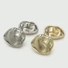 Unique Retro Asymmetrical Metal Coat Buttons, 10pcs 12/17/22mm Irregular Shaped Buttons for Jacket/Suit/Sweater DIY Gold/Silver 3