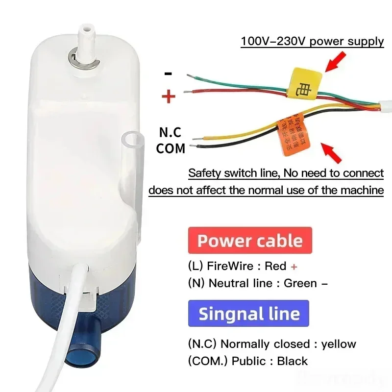 รูปสินค้า 220V 24L/H 40L/H อัตโนมัติ ULTRA-Quiet คอนเดนเสทปั๊ม RS-24C/40C คอนเดนเสทปั๊มยก 1-3P ON-Hook Air Conditioner ระบายน้ํา