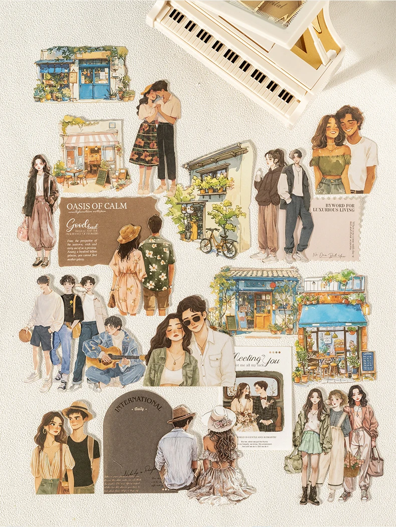 100 Stück Intimliebhaber-Aufkleber-Set, DIY, Sammelalbum, Hintergrund, Dekoration, Album, Umschlag, Tagebuch, Markierung, Schreibwaren – Detail 6