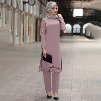 Muslim Fashion  Muslim Sets Hijab Dress Printed Abayas for Women  Dubai Abaya Islam Clothing Musulman De Mode Vestidos Largos 1