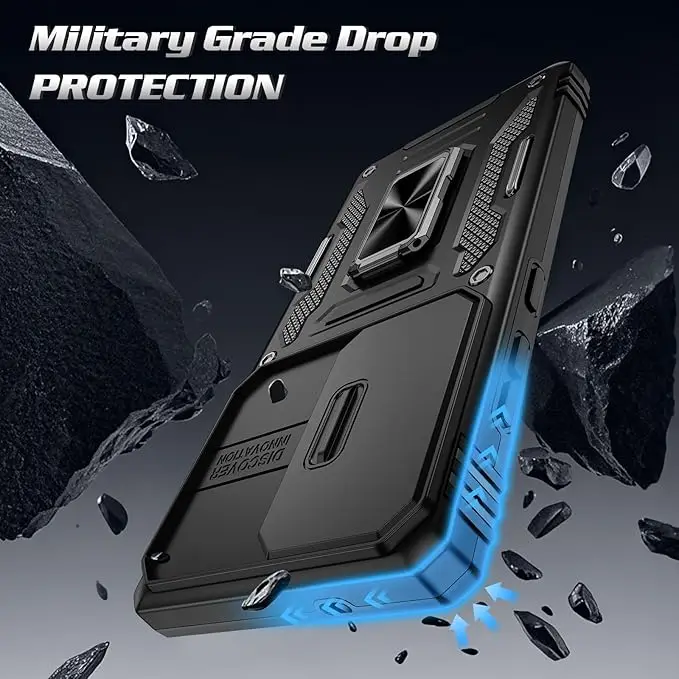 Slide Camera Full-Body Shockproof Rugged Military Grade Phone Case