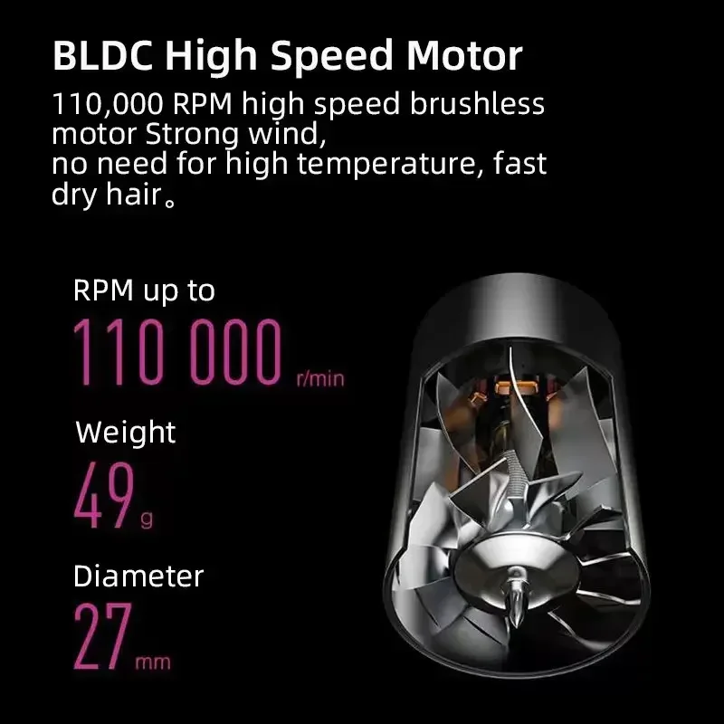 Professional Salon Electric Ion Hair Dryer 2000W Strong Power Negative Ion Hot And Cold Air