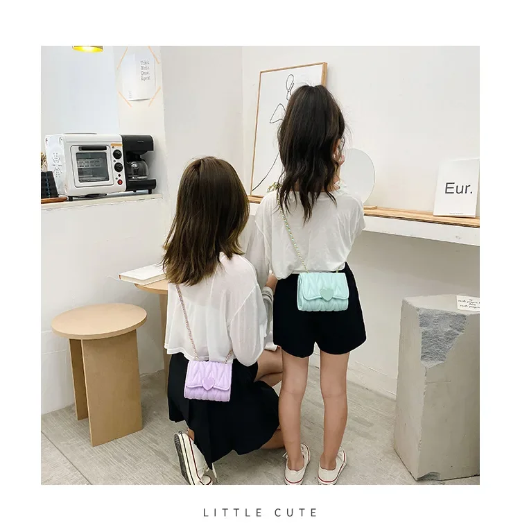 Schöne und süße neue koreanische Version Seiten taschen für Mädchen Mode All-Match-Umhängetaschen für Frauen Klappen tasche kleine Taschen – Detail 1