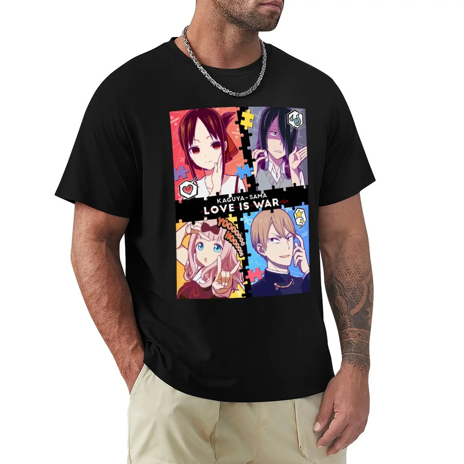 

Kaguya-sama: Love is War T-Shirt anime clothes cute tops mens tall t shirts