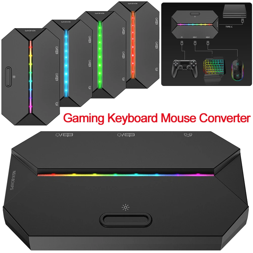 G6LGamingKeyboardMouseConverterWiredMobileControllerAdapterfor