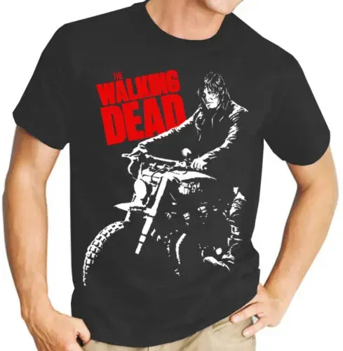 

The Walking Dead Daryl Tv Show Men'S Black T Shirt Fashion Unisex Tee