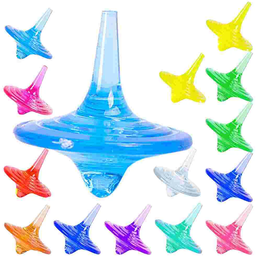 

20 Pcs Gyro Toys Pupils Rotating Acrylic Tops Plaything