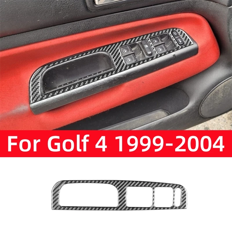 

Аксессуары для VW Golf 4 Jetta Bora MK4 R32 GTI 1999-2004, внутренние стекла автомобиля из углеродного волокна, подъемная панель управления, накладка