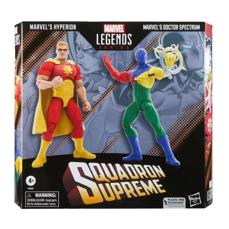 

[In Stock] Hasbro Marvel Legends Series Squadron Supreme Hyperion and Doctor Spectrum Action Figures Model Set Toy 6 Inch
