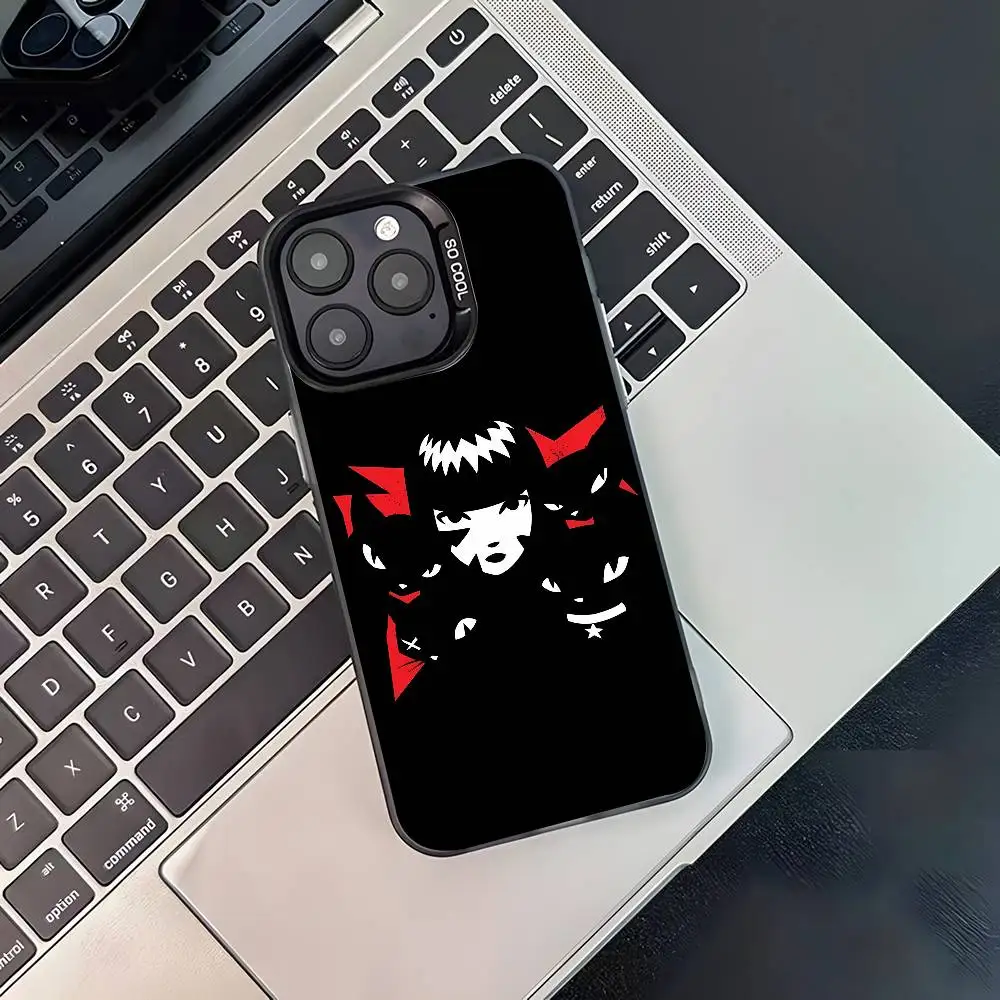 E-Emily The Strange Black Matte Shockproof Phone Case Cover