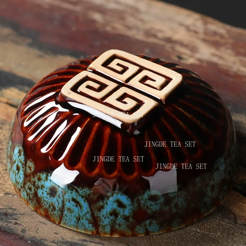 50ml Kiln Made Tea Cups Utensils Single Master Cup Ceramic Tea Cup Small Capacity Tea Bowl Drinking Utensils Teaset Accessories