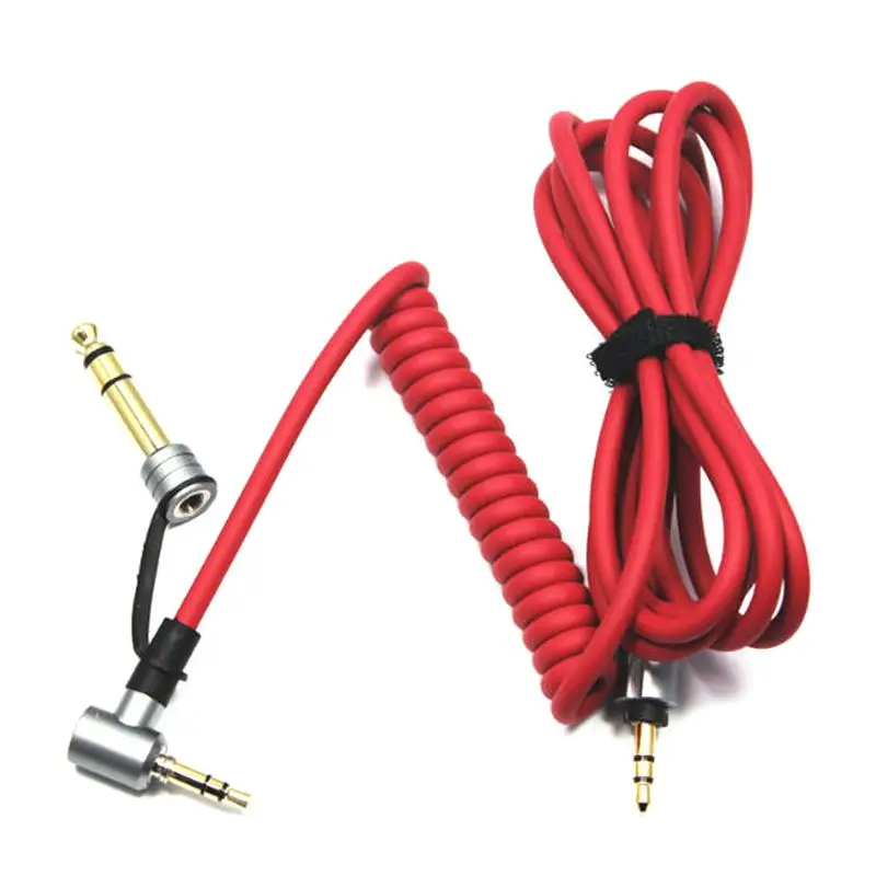 For Beats Detox Headphone Adapter Spring Stereo Audio Aux Cable